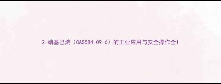 图片 2-硝基己烷（CAS584-09-6）的工业应用与安全操作全1