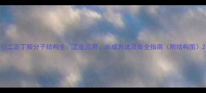 图片 ✨二正丁胺分子结构全：工业应用、合成方法及安全指南（附结构图）2