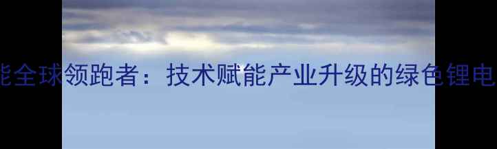 图片 中国碳酸锂产能全球领跑者：技术赋能产业升级的绿色锂电材料领军企业2