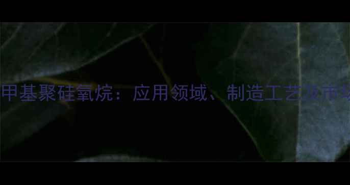 图片 乙烯基二甲基聚硅氧烷：应用领域、制造工艺及市场前景全2