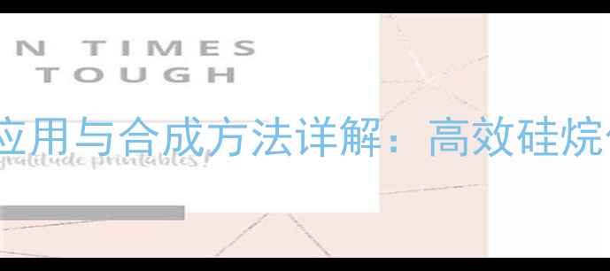 图片 二甲氧基甲基苯基硅烷应用与合成方法详解：高效硅烷化反应及工业生产指南1