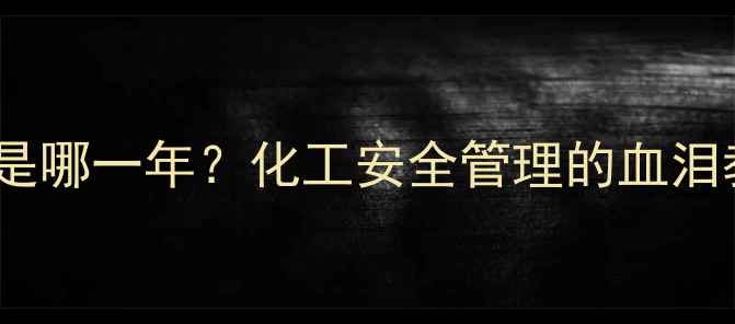 图片 天津港爆炸事故是哪一年？化工安全管理的血泪教训与行业启示1