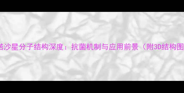 图片 奈诺沙星分子结构深度：抗菌机制与应用前景（附3D结构图）1