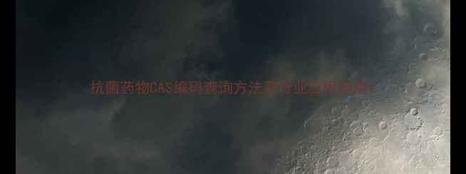 图片 抗菌药物CAS编码查询方法及行业应用指南1