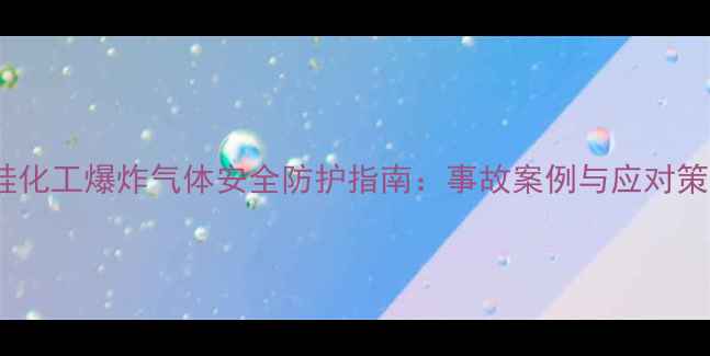 图片 氟硅化工爆炸气体安全防护指南：事故案例与应对策略1