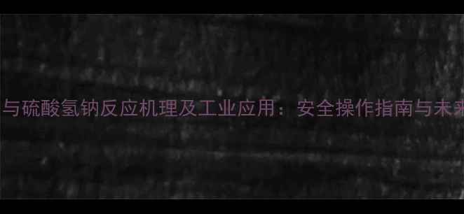 图片 氯酸钠与硫酸氢钠反应机理及工业应用：安全操作指南与未来趋势1