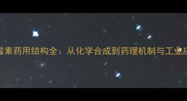 图片 氯霉素药用结构全：从化学合成到药理机制与工业应用