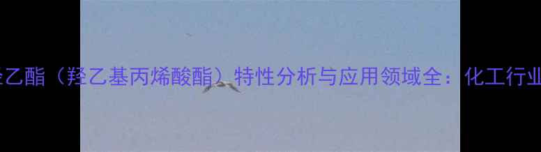 图片 甲基丙烯酸羟乙酯（羟乙基丙烯酸酯）特性分析与应用领域全：化工行业新宠的崛起1