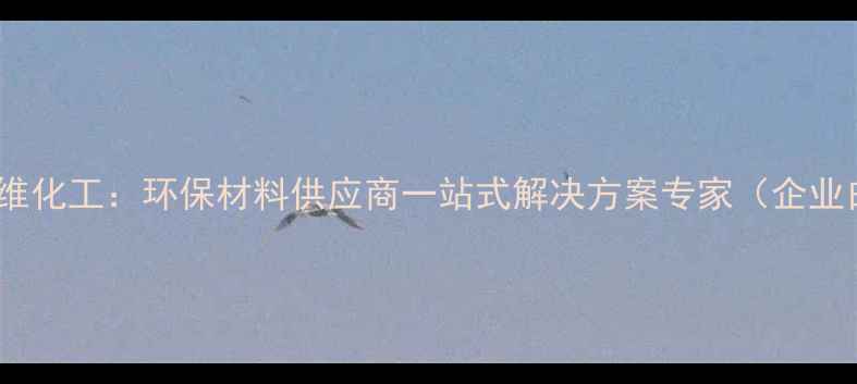 图片 石家庄多维化工：环保材料供应商一站式解决方案专家（企业白皮书）1