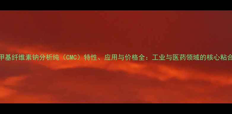 图片 羧甲基纤维素钠分析纯（CMC）特性、应用与价格全：工业与医药领域的核心粘合剂