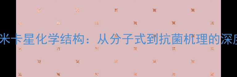 图片 阿米卡星化学结构：从分子式到抗菌机理的深度2