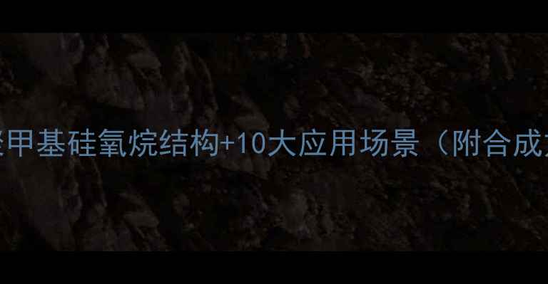 图片 💡！聚甲基硅氧烷结构+10大应用场景（附合成方法）