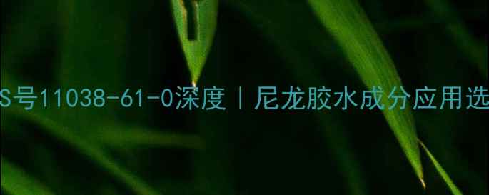 图片 🔥PA胶水CAS号11038-61-0深度｜尼龙胶水成分应用选购全指南💡