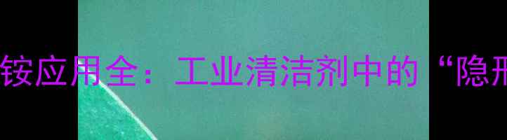 图片 🔥丁基二甲基苄基氯化铵应用全：工业清洁剂中的“隐形冠军”必看指南！🔥1