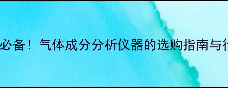 图片 🔥化工行业必备！气体成分分析仪器的选购指南与行业应用🔥1