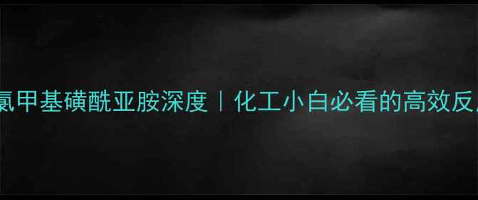 图片 🔥双三氯甲基磺酰亚胺深度｜化工小白必看的高效反应溶剂1