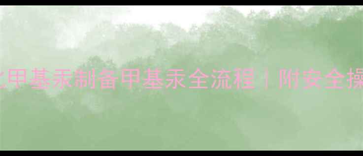 图片 🔥实验室必看氯化甲基汞制备甲基汞全流程｜附安全操作指南&避坑手册