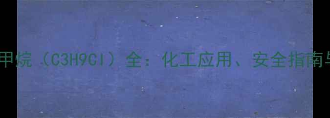 图片 🔬三甲基氯甲烷（C3H9Cl）全：化工应用、安全指南与合成方法2